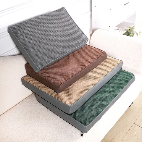 Weiche Blase Fleece Hundebett Matte Dicke Warme Waschbare Haustier Schlafmatraze Für Kleine Mittlere Hunde Indoor Haustierbedarf