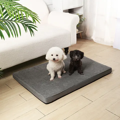 Weiche Blase Fleece Hundebett Matte Dicke Warme Waschbare Haustier Schlafmatraze Für Kleine Mittlere Hunde Indoor Haustierbedarf
