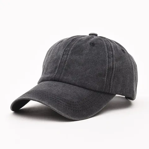 Unisex Vintage Washed Denim Baseballkappe Distressed Verstellbare Dad Hat Casual Outdoor Sonnenschutz Kappe