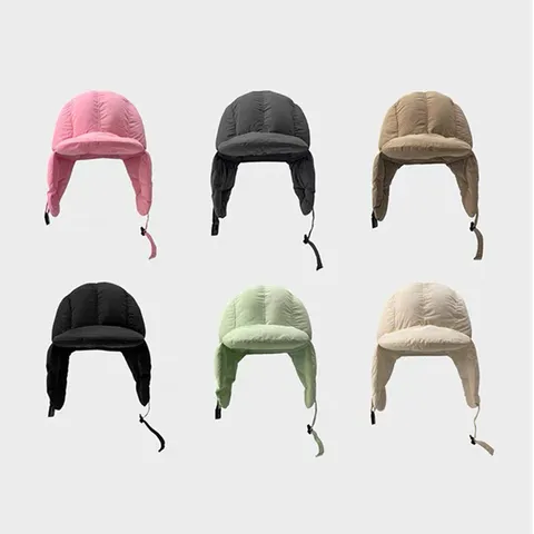 Winter Warme Bombermütze Winddicht Ohrschutz Trapper Mütze Unisex Verdickte Fleece Pilotenmütze Für Outdoor