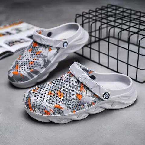 Sandali Casual Traspiranti Leggeri in EVA da Uomo Clogs da Spiaggia Leggeri da Esterno Slip-On Scarpe da Acqua Estive