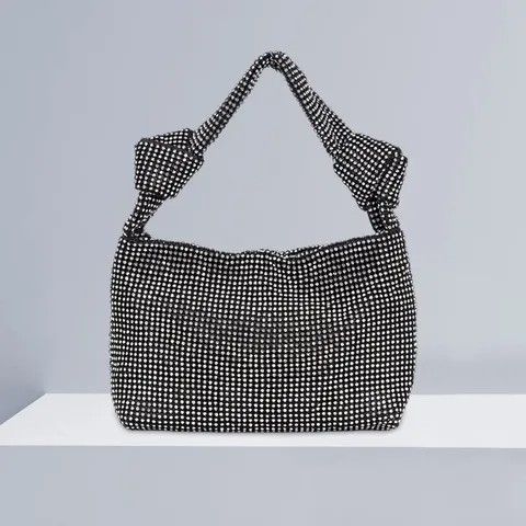Γυναικείου Βραδινή Τσάντα Αστραφτερή Strass Clutch Τσάντα Χειρός Πολυτελείας Γάμος Συμπόσιο Συνθετικό Δέρμα Λαμπερή Τσάντα