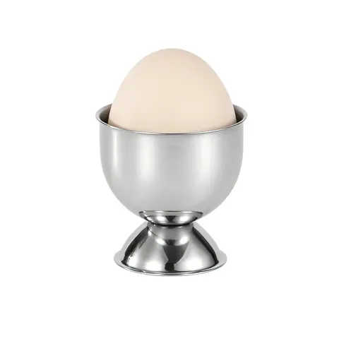 Stainless Steel Egg Holder Cup Soft Boiled Egg Stand Metal Egg Cup For Breakfast Kitchen Hotel Tableware