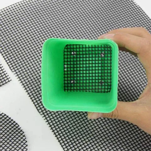 Vierkante Bloempot Gaasmat Glasvezel Drainage Net Mat Anti Bodemlek Plantenpot Bodemmat Tuinaccessoire