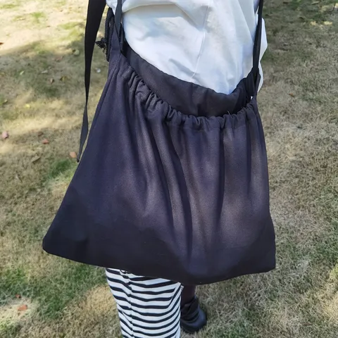 Outdoor Foraging Bag Canvas Fruit Picking Pouch Bushcraft Berry Storage Bag Adjustable Shoulder Strap Tool Bag