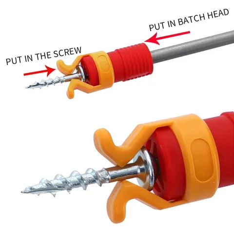 ABS Plastic Screw Holder Universal Screwdriver Bit Fixing Sleeve Woodworking Tool Accessory For Hand Tools