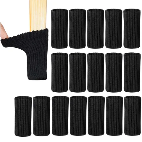 Knitted Chair Leg Covers Furniture Leg Socks Anti-Slip Floor Protector Noise Reduction Stretch Table Chair Leg Protection Pads