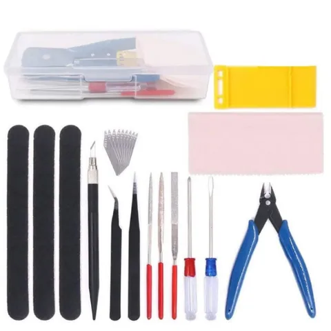 Modelbouw Knutselset DIY Hobbygereedschap Met Snijtangen Vijlen Pincetten En Opbergdoos