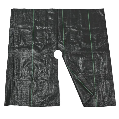 Black Woven Weed Barrier Fabric Heavy Duty Ground Cover Garden Landscape Fabric With Pre Punched Holes For Plants