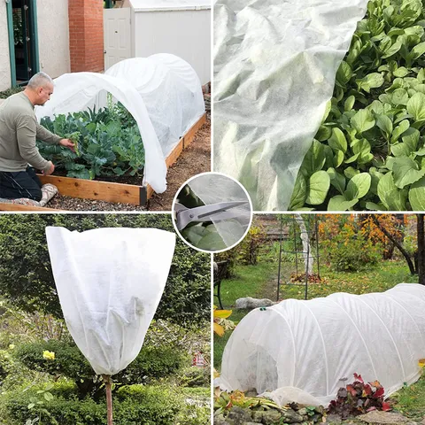 Niet-Geweven Plantenhoes Vorstbescherming Deksel Herbruikbare Winter Plantenbeschermer Voor Tuin Groenten Struiken Bomen