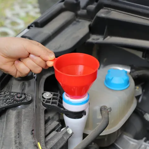 Embudo de Plástico Flexible Automotriz Tubo de Drenaje Largo Embudo Para Coche Motocicleta Aceite Y Transferencia de Líquidos