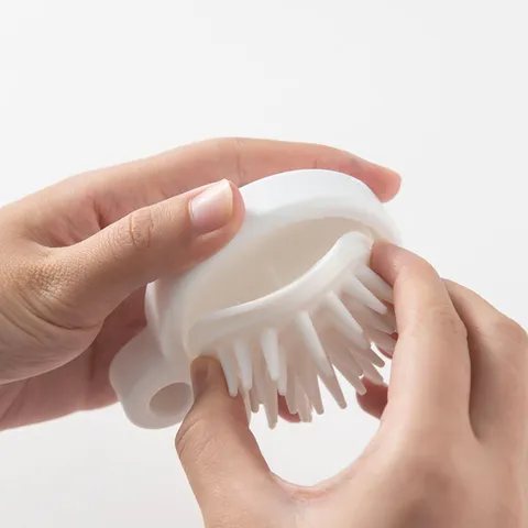 Spazzola per Massaggio del Cuoio Capelluto in Stile Giapponese Gomma Morbida Lavaggio Capelli Shampoo Doccia Bagno Pulizia Capelli Strumento