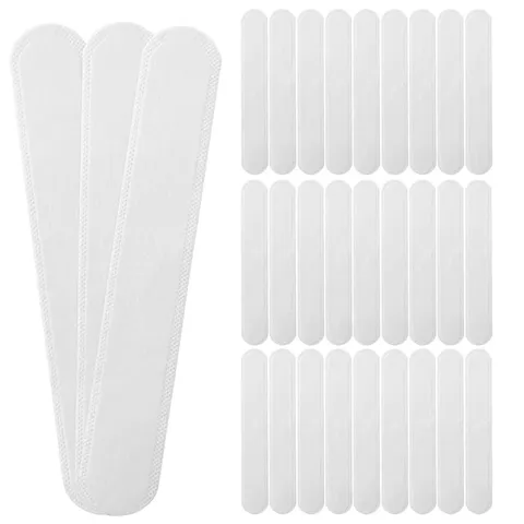 Disposable Hat Sweat Pads Collar Anti-Sweat Patches Non-Woven Breathable Hat Brim Stain Protector Hat Inner Liner Sweat Guards For Daily Wear