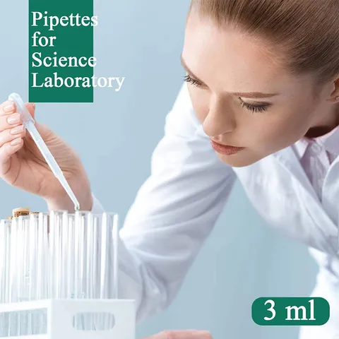 Disposable Plastic Graduated Pipettes Transparent Pasteur Dropper Transfer Pipettes For Laboratory And Craft
