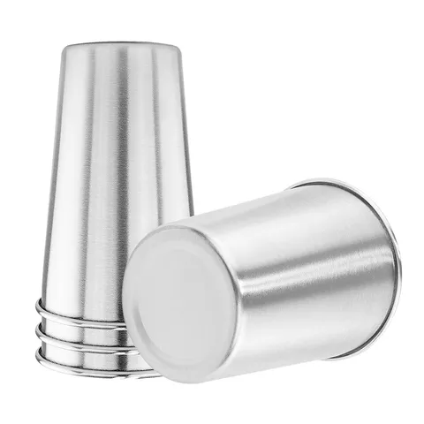 304 Stainless Steel Tumbler Metal Beer Cup Portable Camping Water Juice Drinking Mug For Outdoor Daily Use
