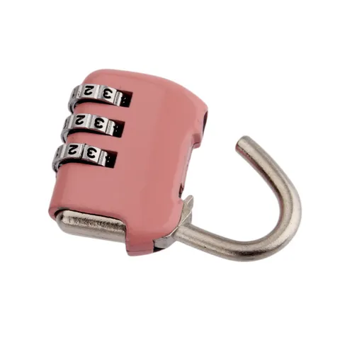Portable 3 Digit Combination Padlock Stainless Steel Luggage Lock For Travel Backpack Storage Box American Style