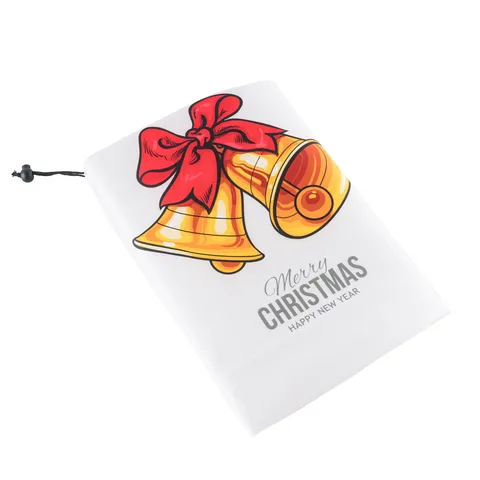 Non-Woven Plant Frost Protection Cover Christmas Bell Print Winter Tree Plant Protector With Drawstring Reusable Garden Cover