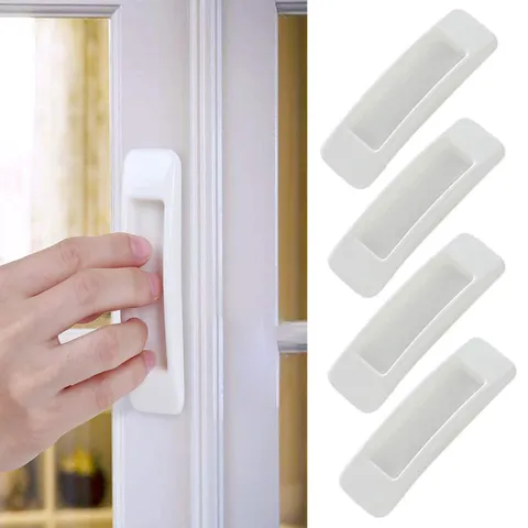 Self Adhesive Window Door Pull Handles ABS Plastic Cabinet Drawer Pulls Auxiliary Push Pull Handled Home Hardware