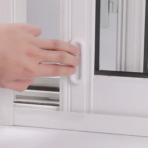 Self Adhesive Door Handle Punch Free Pull Handle For Cabinet Drawer Window Glass Sliding Door Plastic Home Hardware