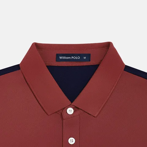 Maglia Polo a Manica Corta Casual Affari da Uomo Risvolto a Righe a Contrasto Bottone Cotone Abbigliamento Estate Top