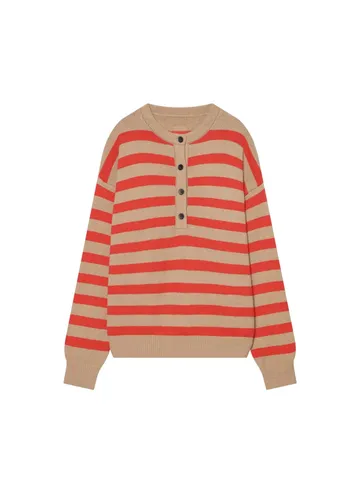 Maglione Lavorato a Maglia a Manica Lunga a Righe Casual da Donna Top Basic Pullover Moda Abbigliamento Quotidiano