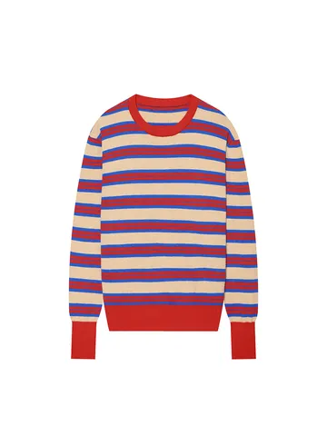 Women Casual Long Sleeve Crew Neck Striped Knit Sweater Button Cardigan Fashion Pullover Fall Winter Top