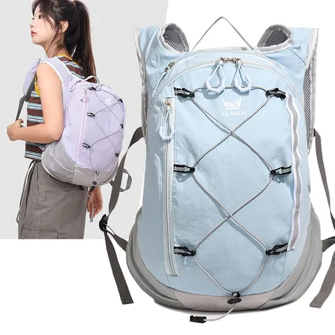 Leichter Wasserdichter Nylon Casual Reise Rucksack Für Herren Damen Outdoor Wandern Daypack Colorblock Tagesbeutel