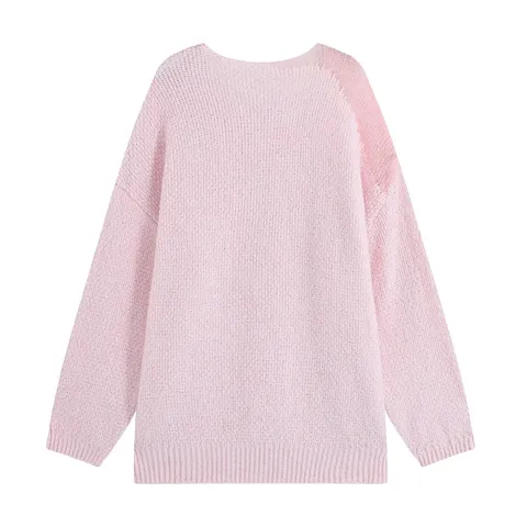 Women Casual Long Sleeve Knit Sweater And Midi Skirt Set Elegant Floral O-Neck Pullover Top High Waist A-Line Skirt Suit
