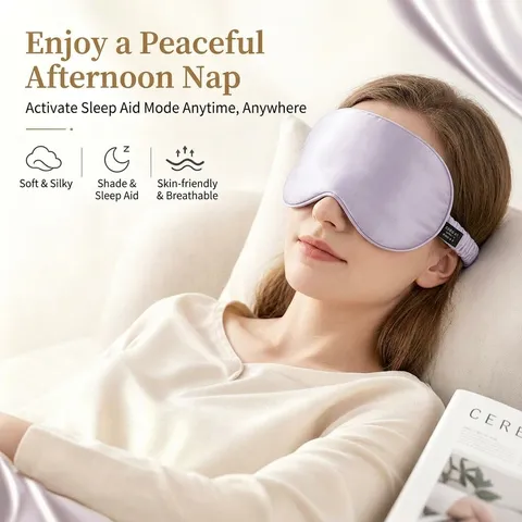 Reine Seide Schlaf Augenmaske Lichtblockierung Atmungsaktiv Augenabdeckung Für Reisen Zuhause Schlafen Nickerchen Unisex Minimalistisch Einfarbig Nacht Augenmaske