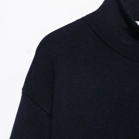 Women's Casual Stand Collar Long Sleeve Full Zip Knitted Cardigan Slim Fit Solid Color Fashion Outerwear Top