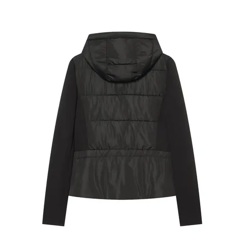 Dames Winter Met Capuchon Gewatteerde Jas Casual Langarm Rits Gewatteerd Bovenkleding Warm Mode Woon-werk Mantel