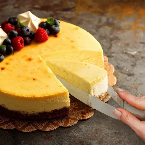 Edelstahl Kuchenschneider Integrierter Kuchenheber Tortenheber Küche Backen Gebäck Teilen Werkzeug Metall Silber