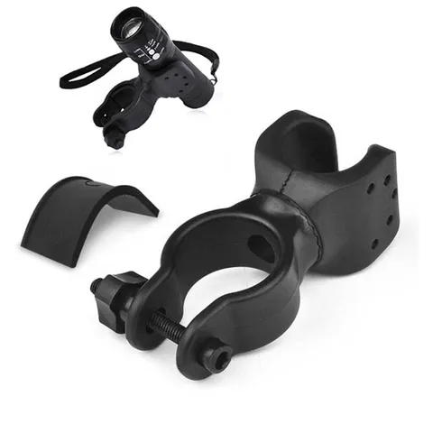 Soporte Universal de Linterna para Bicicleta Rotativo de 360 Grados Soporte de Luz de Bicicleta Abrazadera de Manillar