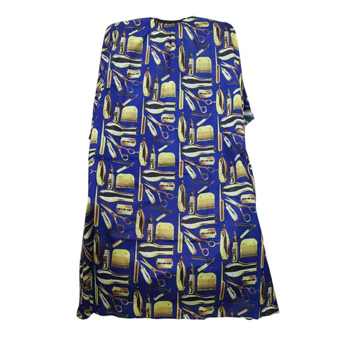 Adult Hairdressing Cape Waterproof Hair Cut Salon Apron Barber Gown With Print Pattern For Hair Styling