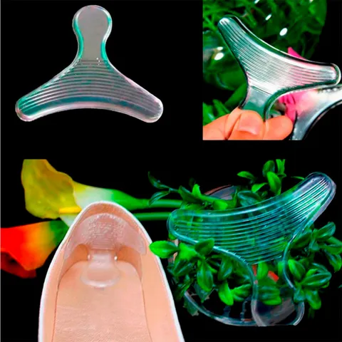 Talloniere in Silicone Trasparente A Forma di T Cuscinetti Antiusura per Talloni Solette Invisibili Protezione per Tacchi Alti Accessori per Cura dei Piedi