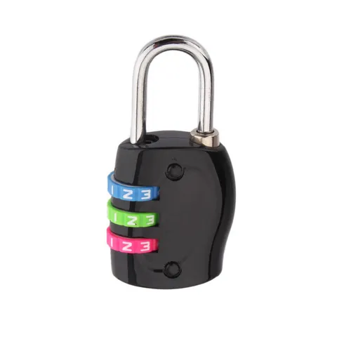 Small Digit Combination Padlock Alloy Luggage Lock Portable Travel Bag Suitcase Security Mini Padlock