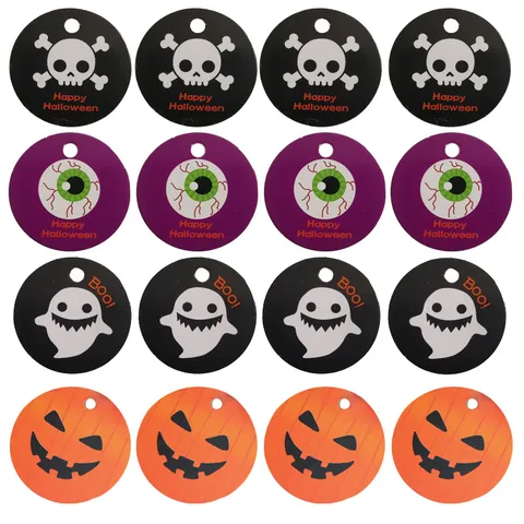 Ετικέτες Δώρων Halloween Χάρτινες Κρεμαστές Ετικέτες Κάρτες Σφράγισης Συσκευασίας Μπισκότων Ψησίματος Προμήθειες Διακόσμησης Πάρτι