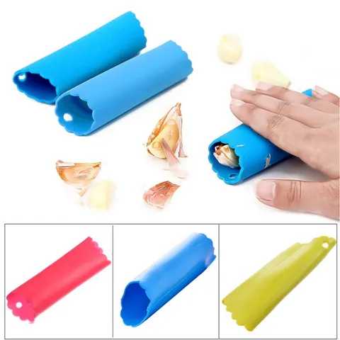 Silicone Garlic Peeler Tube Roller Kitchen Tool Practical Garlic Skin Remover Garlic Peeling Gadget Home Kitchen Accessory