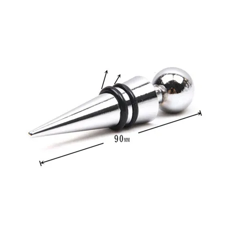 Zinc Alloy Wine Stopper Airtight Sealing Bottle Plug Round Head Conical Wine Saver For Bar Kitchen Home