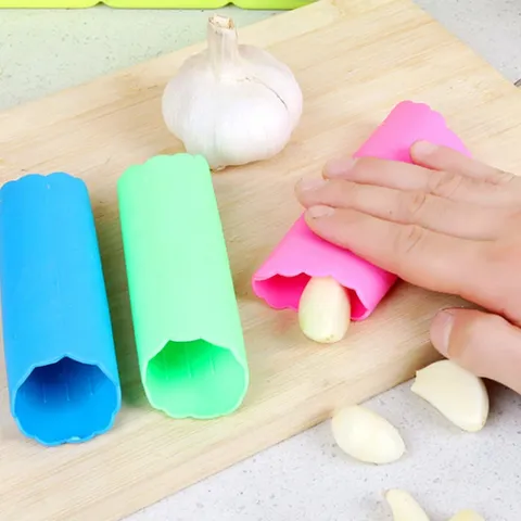 Silicone Garlic Peeler Tube Roller Kitchen Tool Practical Garlic Skin Remover Garlic Peeling Gadget Home Kitchen Accessory