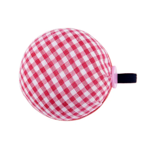 Draagbaar Polsspeldkussen Ruitjesstof Tomaten Speldkussenhouder Voor Thuis Handnaaien DIY Ambachtelijk Gereedschap