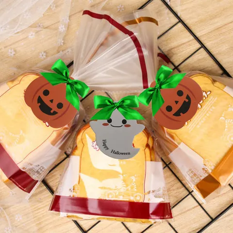 Διακοσμητικές Ετικέτες Πάρτι Halloween Κολοκύθα και Φάντασμα Στολίδια από Χάρτινη Κάρτα για Συσκευασία Κουτιού Δώρου και Διακόσμηση Κουτιού Καραμελών