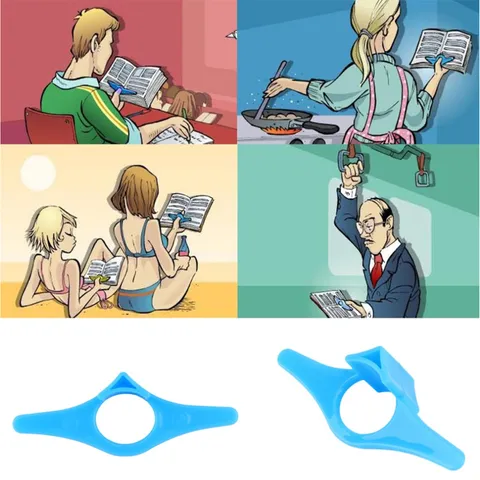 Plastic Thumb Book Holder Portable Bookmark Page Holder For Reading Desk Accessories