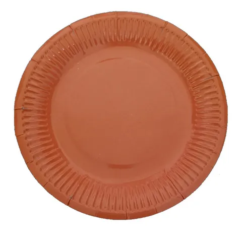 Wegwerp Papieren Bordjes Effen Kleur Ronde Servies Voor Verjaardag Feest DIY Ambacht En Kinderen