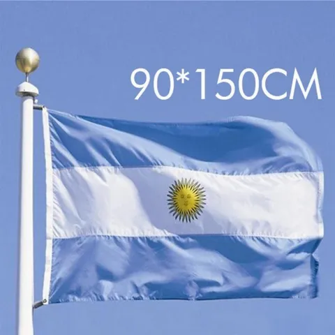 Argentine National Flag Polyester Country Banner With Metal Grommets For Outdoor And Indoor Decoration