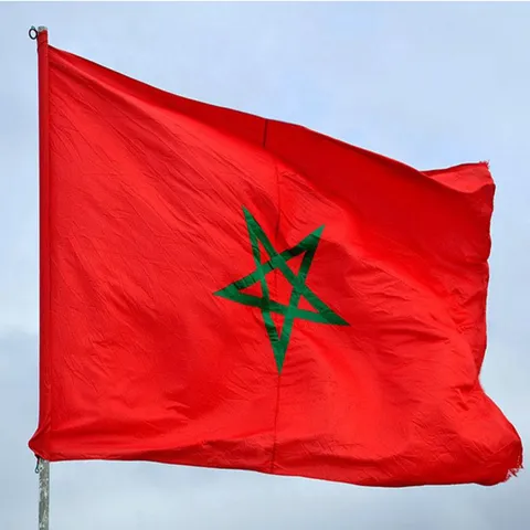 Morocco Flag National Banner Polyester Material with Metal Grommets Indoor Outdoor Holiday Celebration Decoration