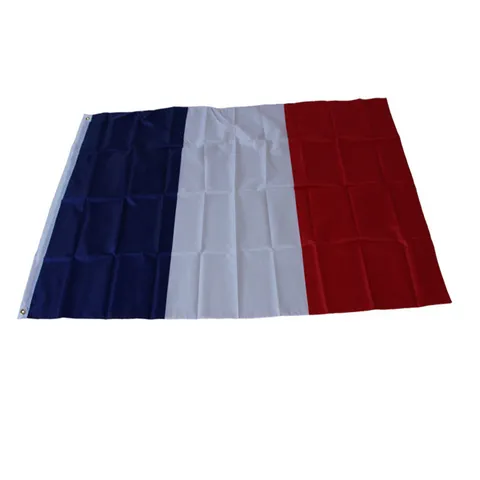 French Flag National Banner Polyester Material with Metal Grommets Outdoor Indoor Display Decorative Flag