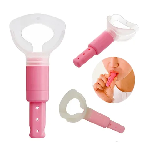 Plastic Abdominal Breathing Exerciser Portable Oral Muscle Training Tool Fitness Equipment