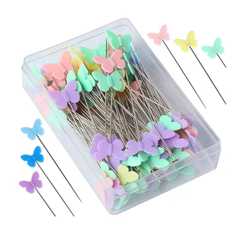 Épingles Droites Décoratives Colorées Tête en Plastique Épingles de Couture Pour Quilt Patchwork Artisanat et Outil DIY