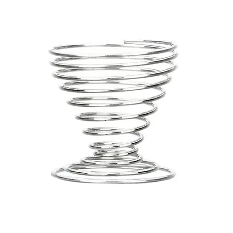 Stainless Steel Egg Holder Spring Spiral Stand Makeup Sponge Storage Rack Kitchen Gadget Metal Egg Tray